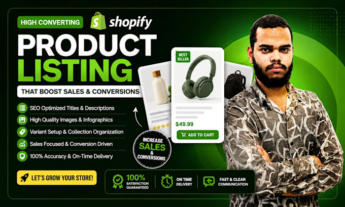 do shopify product listing and shopify store manager