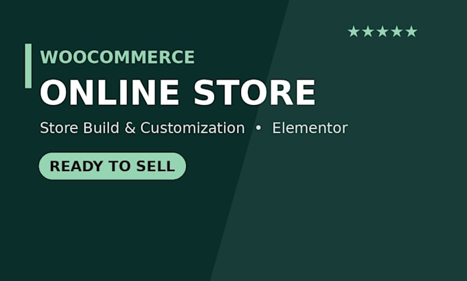 build or customize your woocommerce online store with elementor