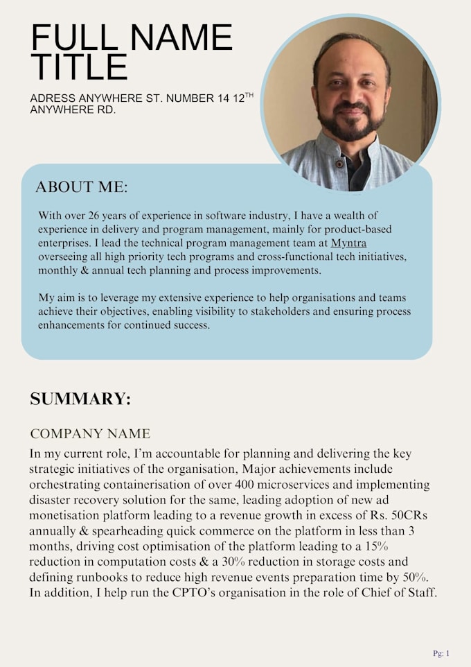 create eye catching resumes