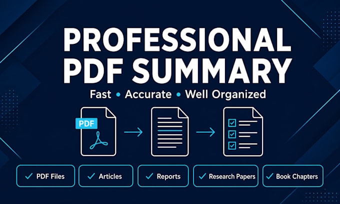 summarize any PDF, article or document