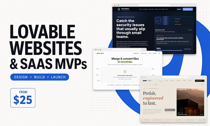 build your lovable website or saas mvp