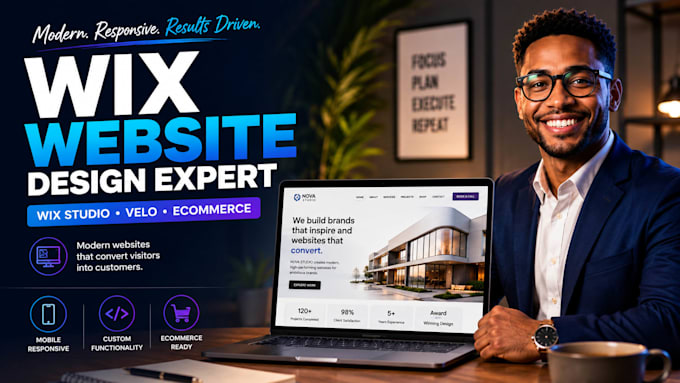 design wix website, wix redesign, wix ecommerce website, velo code, wix studio