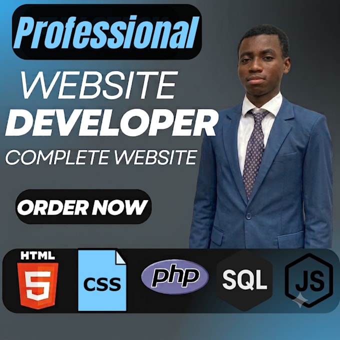 develop a custom website using PHP sql HTML CSS and javascript