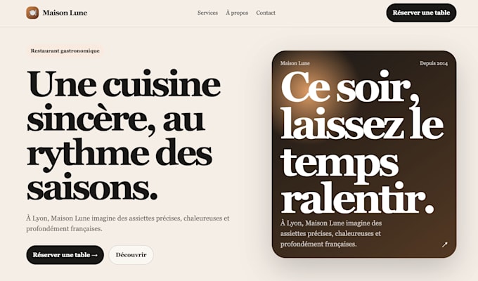 create a modern responsive business website
