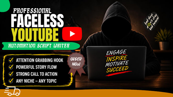 write engaging faceless youtube automation scripts