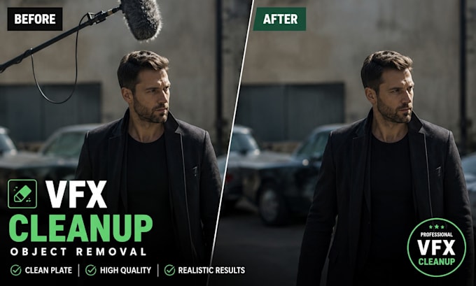 do professional vfx cleanup and object removal