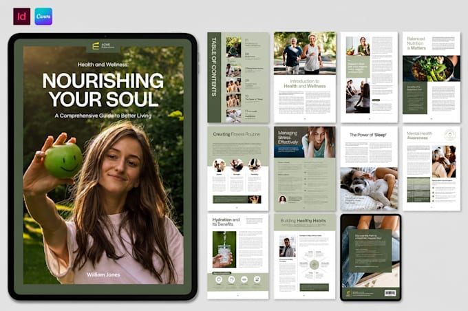 do minimalist canva ebook, workbook, lead magnet, editable digital planner