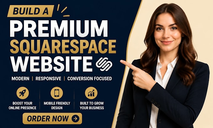build a premium squarespace website design and redesign sqaurespace website