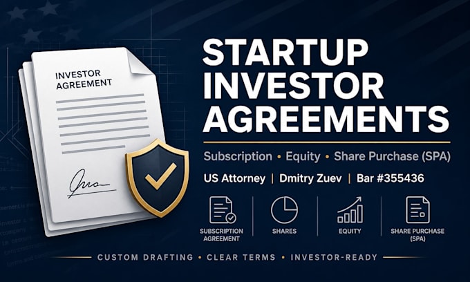 write legally binding startup share subscription agreements