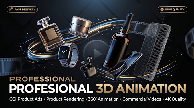 do 3d product animation skincare animation cosmetic animation 3d product design