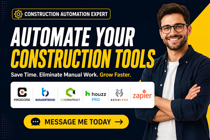 setup procore buildertrend coconstruct houzz pro acculynx zapier automation