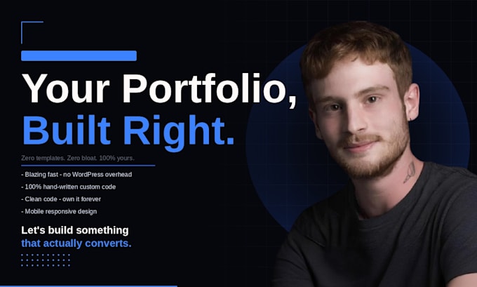 build your custom portfolio website