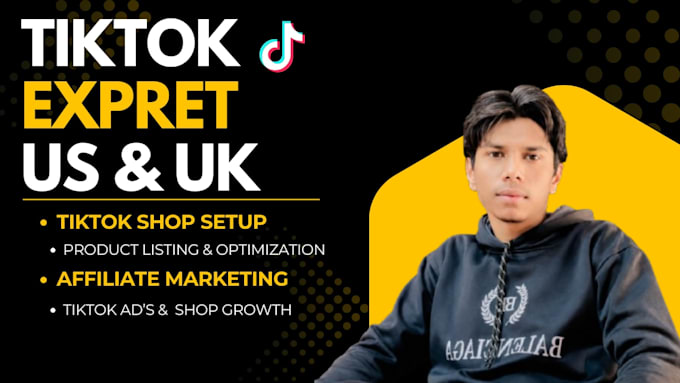 reserach product and manage UK tiktok shop account