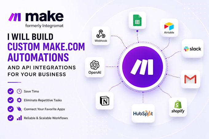 build custom make and API integrations for your business