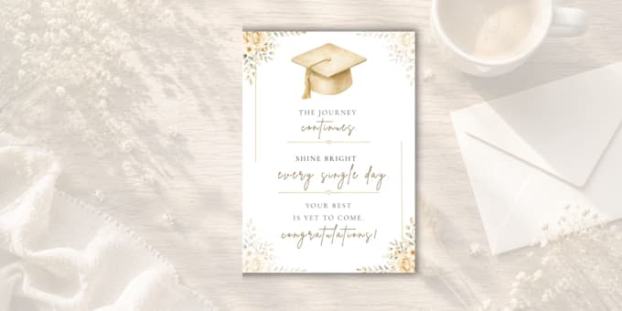 design printable blossom graduation cards