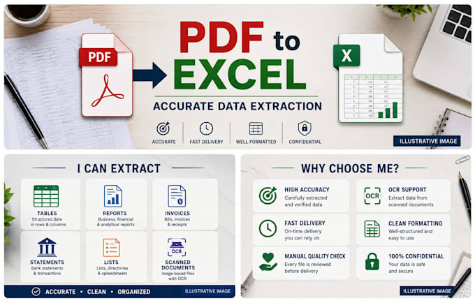 extract data from PDF to excel with high accuracy