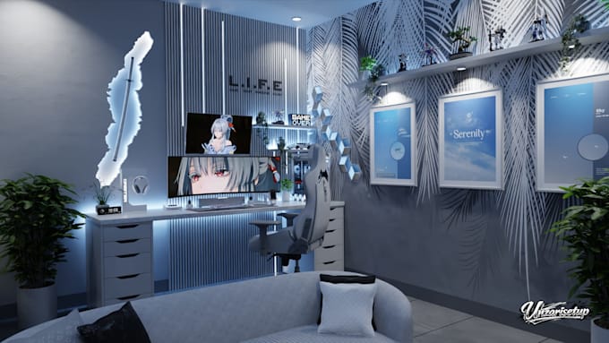 design your gaming room, streaming room, home office
