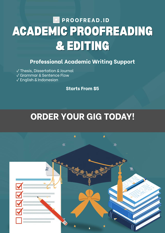 proofread and edit your thesis, dissertation, or journal