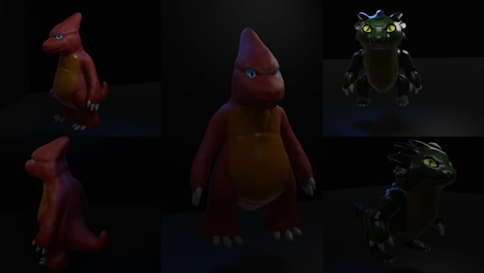 custom stylized 3d characters for games