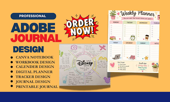 do adobe indesign calender tracker planner workbook journal design for amazon