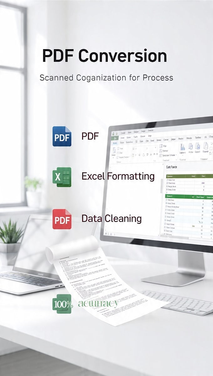 do PDF to excel data conversion
