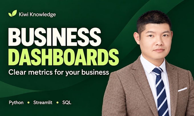 build a custom business dashboard with python and streamlit