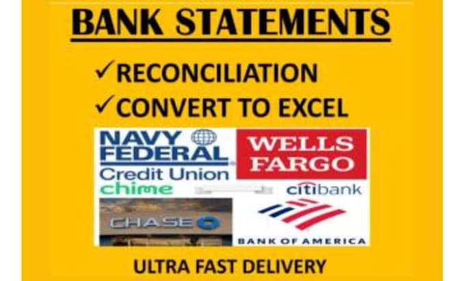 do the bank statements and,reconciliation