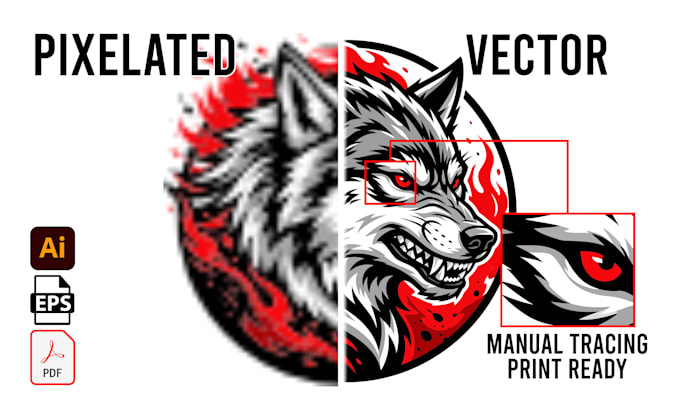 recreate low resolution image into high quality vector