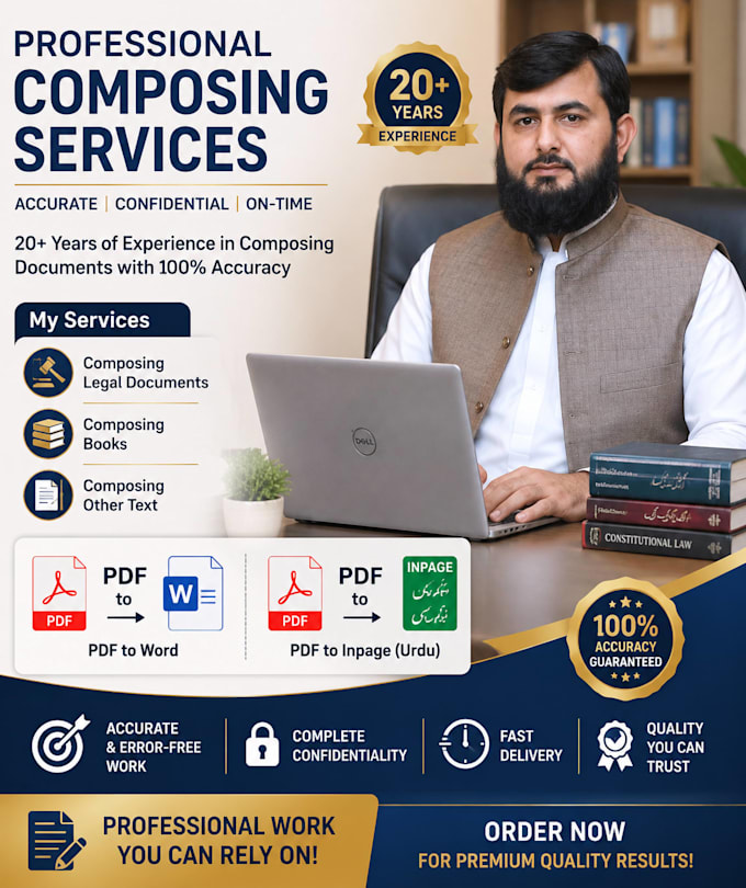 do english,urdu composing,typing script writing, data entry etc