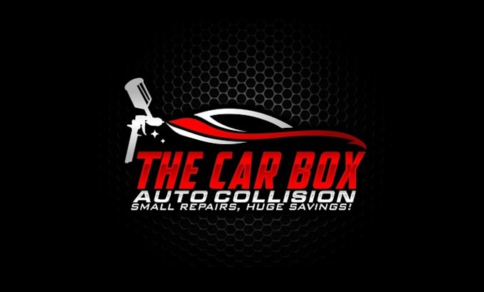 design high resolution auto body paint shop logo