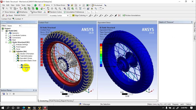 perform ansys mechanical simulation structural analysis productdesign validation
