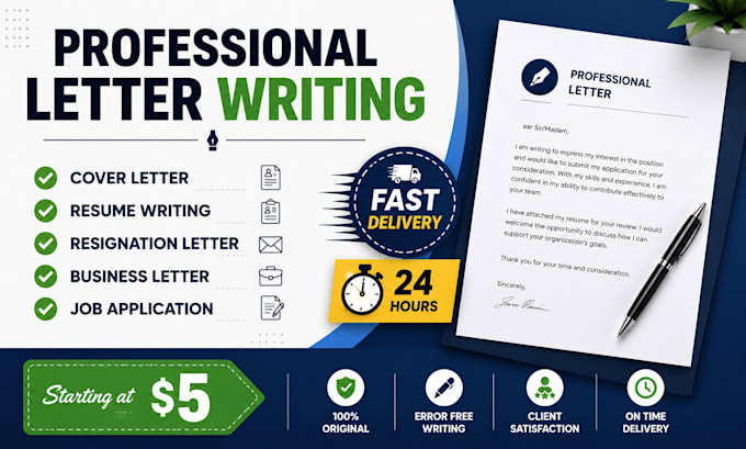 write a professional resignation letter for any job
