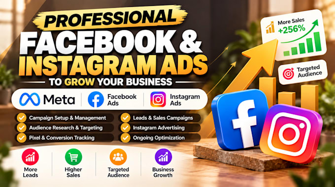 set up your meta ads, facebook ads, instagram ads campaign for leads and sales