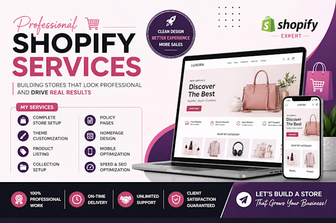 create, design and customize your shopify store
