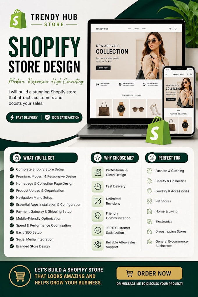 create a branded shopify website