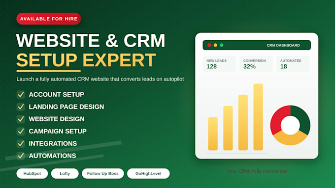 build a custom CRM website with modern features