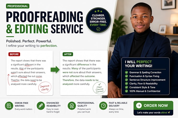 proofread and edit your english documents