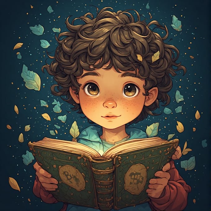 design personalized cartoon characters for children books