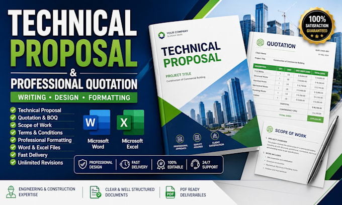 create a professional technical proposal and quotation