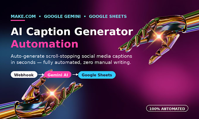 build ai caption generator automation with makecom and gemini