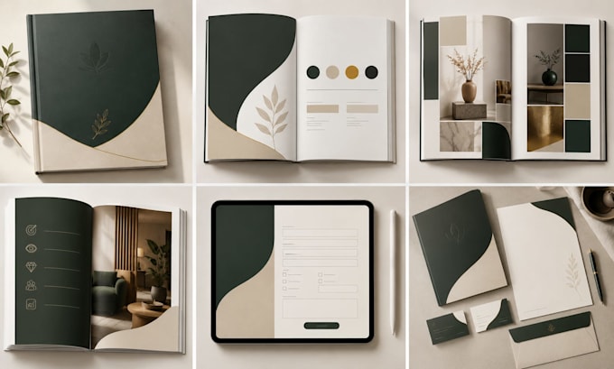 design brand book formatting paperback layout design interactive fillable form