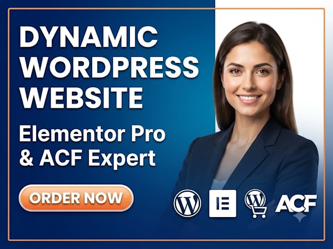 create dynamic wordpress website using acf and custom post types