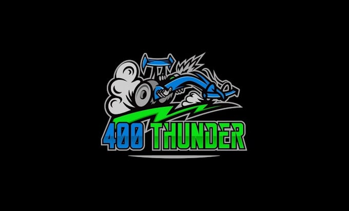 design professional drag racing series logo