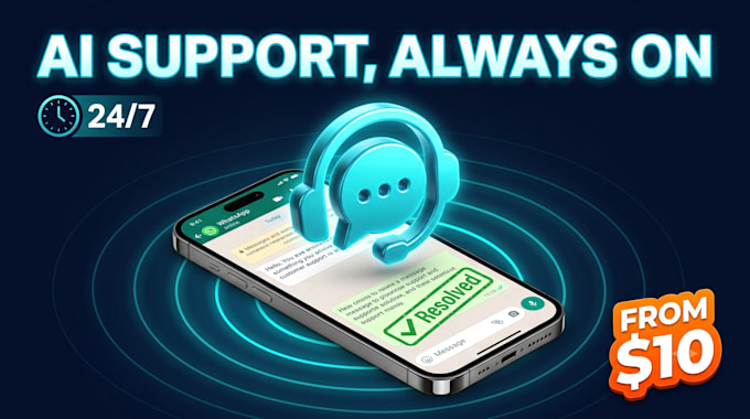 develop ai customer support chatbot for whatsapp business cloudapi saas app beta