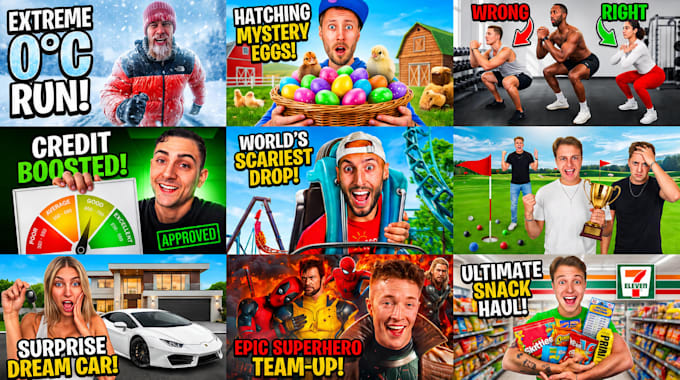design viral mrbeast style youtube thumbnail for high ctr