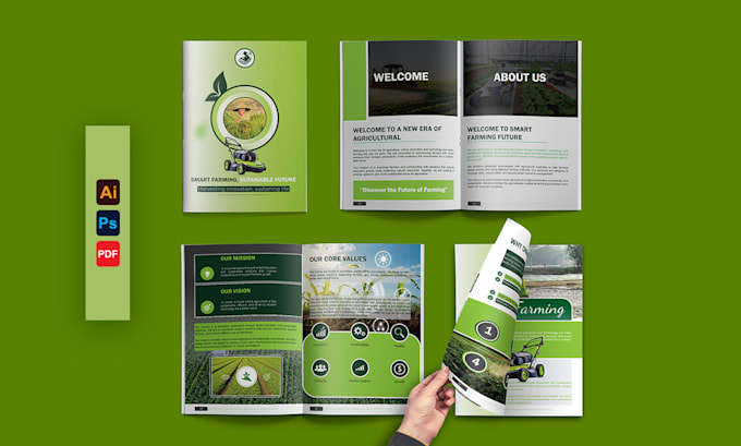 design a professional product catalog brochure