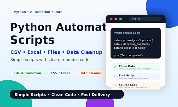 create custom python scripts