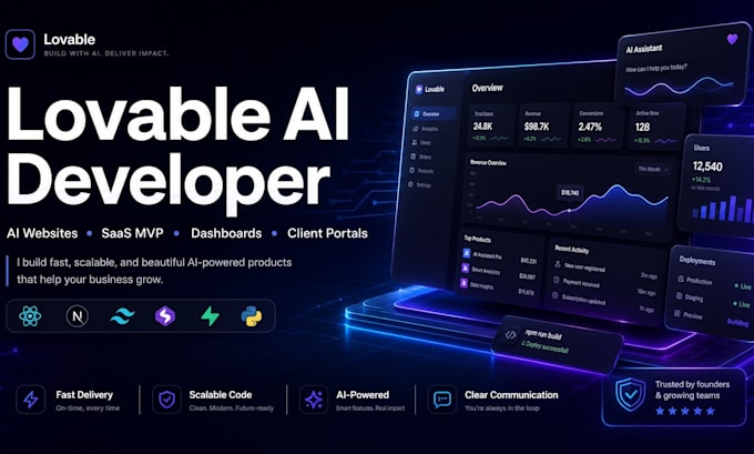 create a modern ai web app using lovable ai