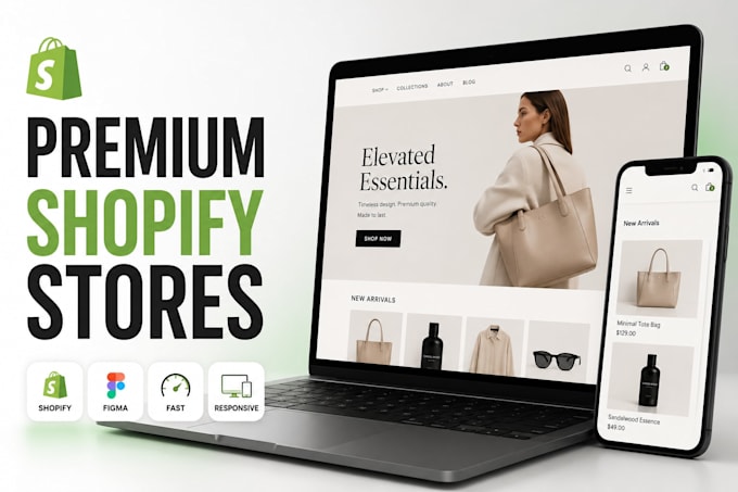 design and develop a premium custom shopify store