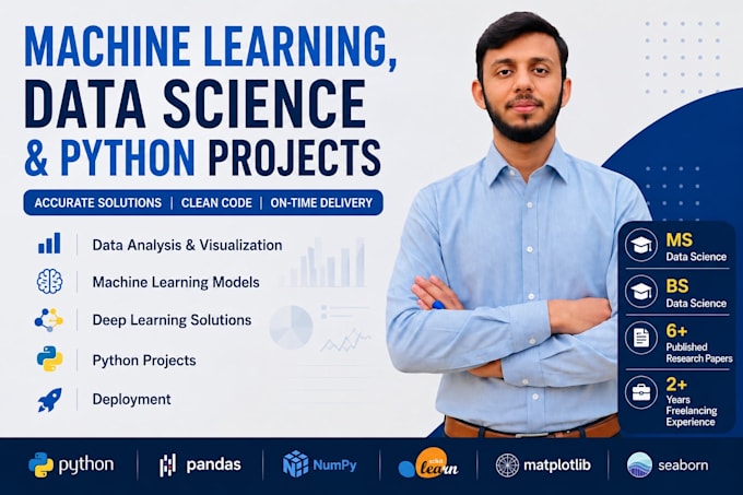 build machine learning, data science and python projects